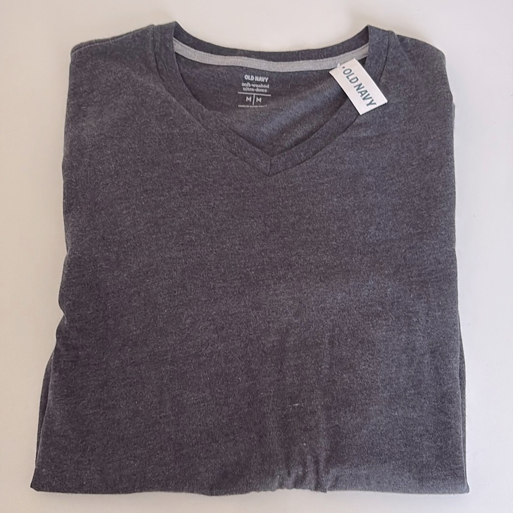 NWT M Soft-Washed Men’s short sleeve T-shirt charcoal